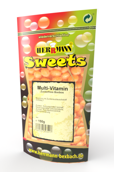 Multi-Vitamin Zuckerfreie Bonbons