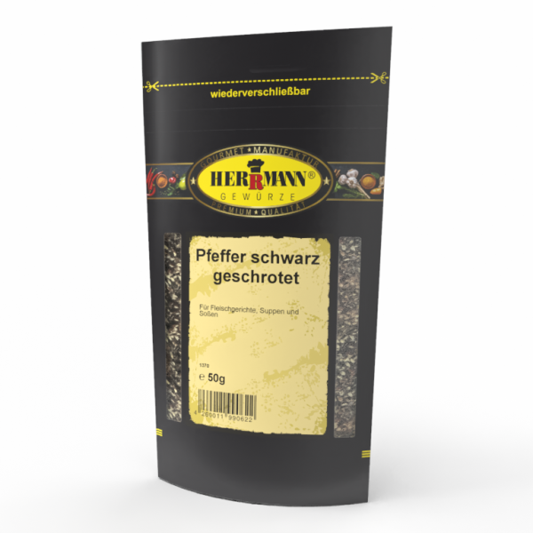 Pfeffer schwarz geschrotet