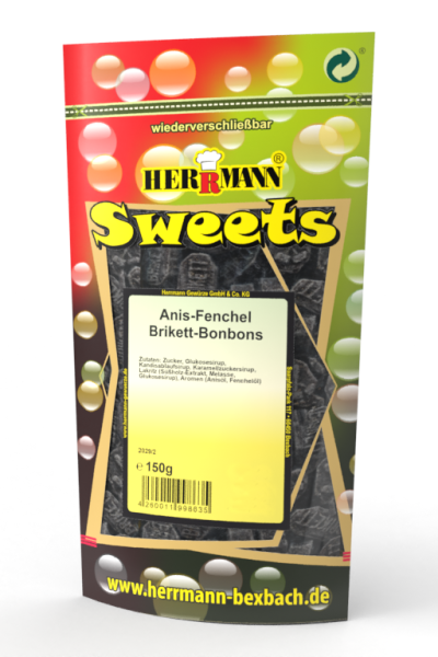Anis-Fenchel Brikett-Bonbons