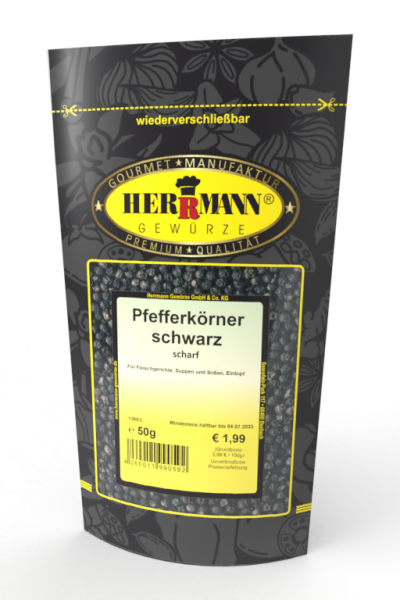 Pfefferkörner schwarz, scharf