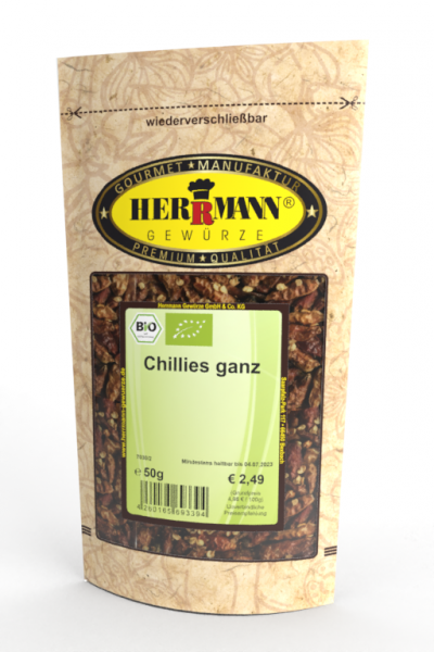 Chillies ganz (BIO)