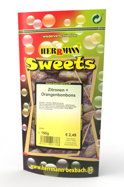 Orangen-Zitronen-Bonbons