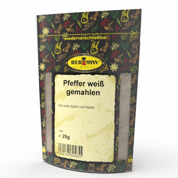 Pfeffer weiß gemahlen
