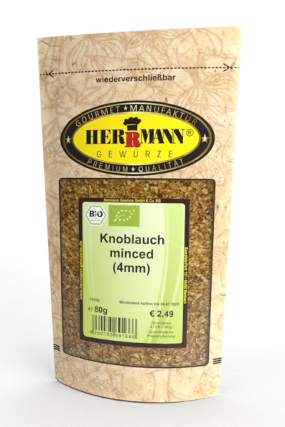 Knoblauch minced (4mm) (BIO)